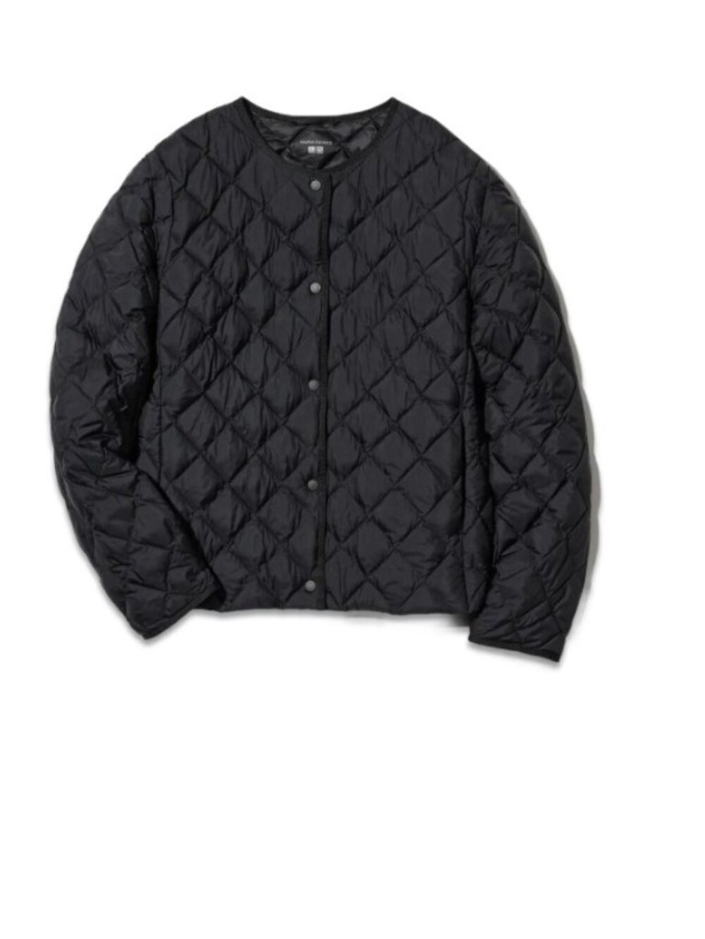 Uniqlo Jacket XL Black Snap Warm Padded Quilted Puffer Outdoors Pockets Cozy